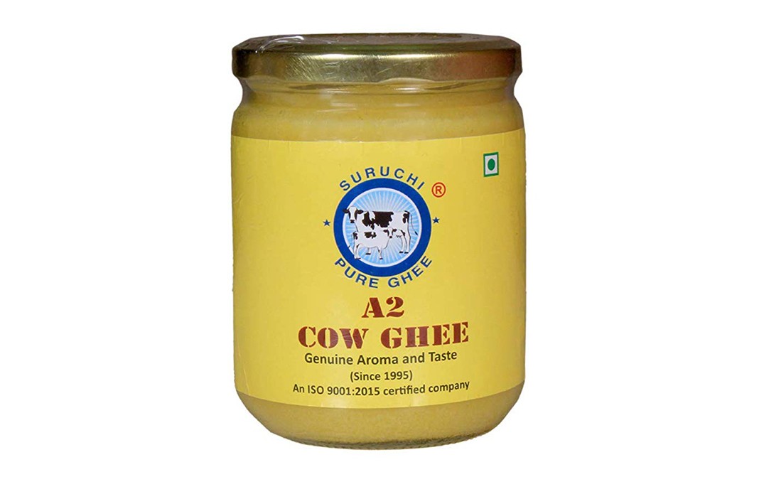 Suruchi A2 Cow Ghee    Glass Jar  500 millilitre
